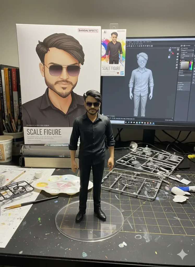 3D Action Figure Photo Editing Prompts