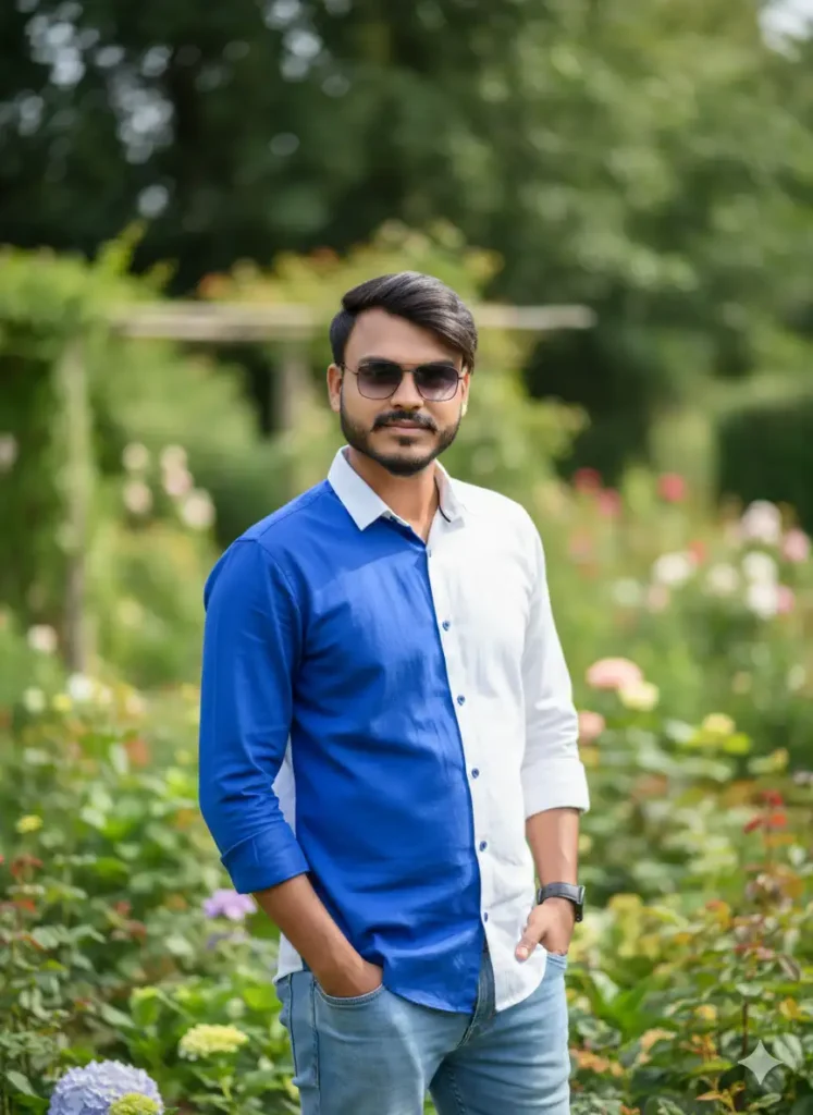 Blue White Classic Dual Color Shirt – Natural Outdoor Look