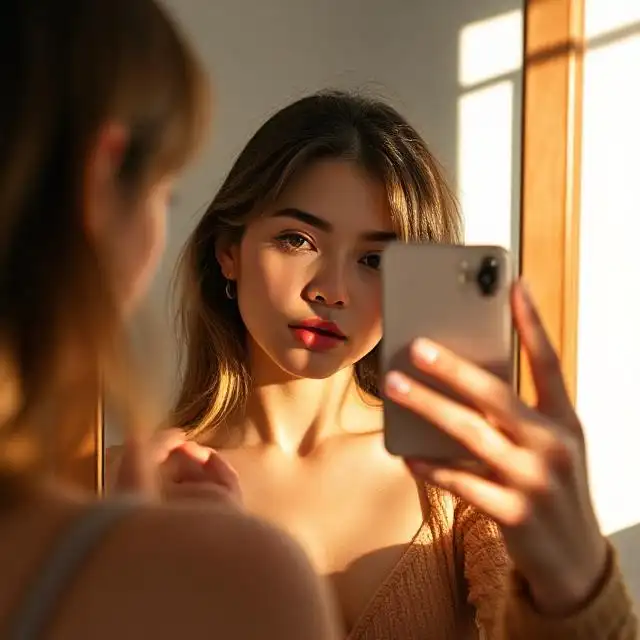 Mirror Selfie Glow Edit