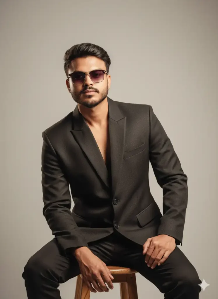 Studio Fashion Shot Luxury Vibe Gemini AI Photo Editing Prompts for Boys