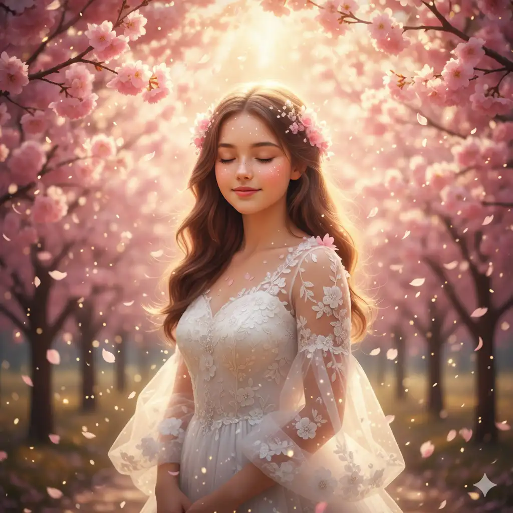Gemini Photo Editing Prompts for Girl Dreamy Garden Fairy Portrait Prompt