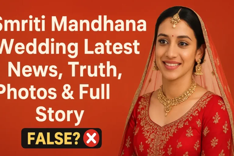 Smriti Mandhana Wedding Latest News, Rumors, Photos & Full Details 2025
